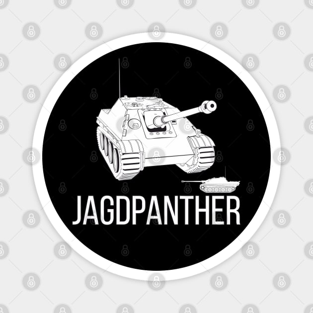 Jagdpanther German tank destroyer Magnet by FAawRay